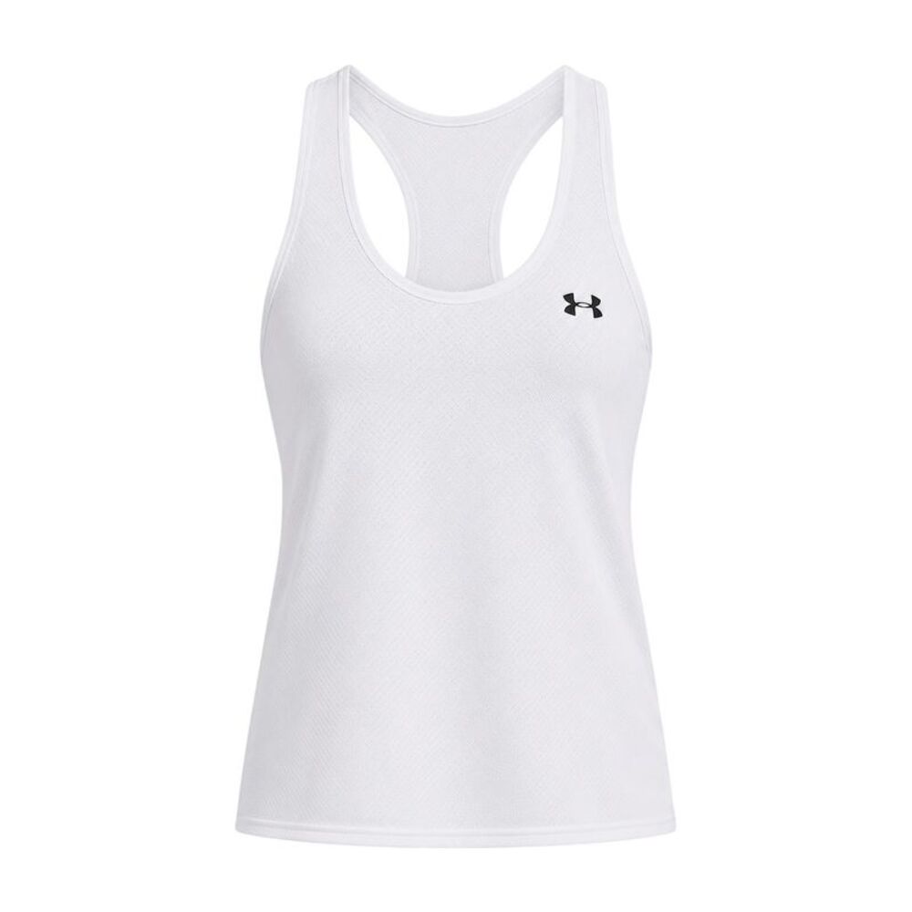 Under Armour Womens/Ladies Tech Sleeveless Tank Top / White/Black